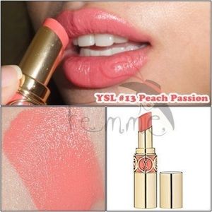 YSL rouge volupte 13 peach passion